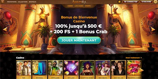 Carte promotionnelle – Bonus de bienvenue 300 % jusqu'à 2 000 CHF + 250 FS + 1 Bonus Crab