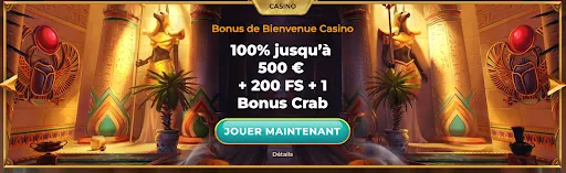 Bannière « Bonus de Bienvenue Sport 100 % jusqu’à 100 € » avec bouton « Jouer Maintenant »